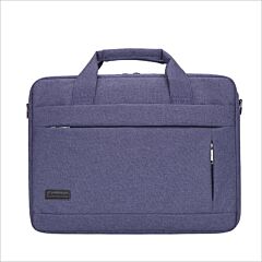Shockproof One-shoulder Laptop Bag - Purple 15in