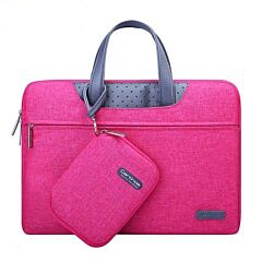 Business Laptop Bag 12 13 14 15 15.6 Inch Computer Sleeve Bag For Macbook Air Pro 13 15 Bags Men Women Handbag + Small Pouch - Blue 15.6inches