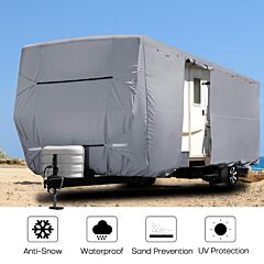 Heavy Duty Travel Trailer Rv Cover Waterproof 4-ply Anti-uv Fits Camper 16'-38' - 30’l X 105"w X 108"h
