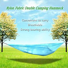 Portable And Durable Compact Nylon Fabric Two-person Travel Camping Hammock - Orange