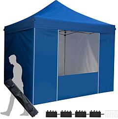 10' X 10' Pop Up Sidewall Canopy Tent - 5 Pieces Of Sidewall With Rolling Storage Bag - Green