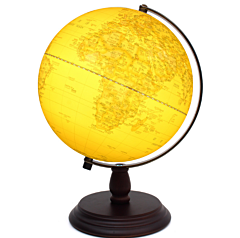 20cm Stereo Anaglyph Globe Taiwan Antique Retro Special Ornaments With High Quality 25cm Students Study - 20cm Beige