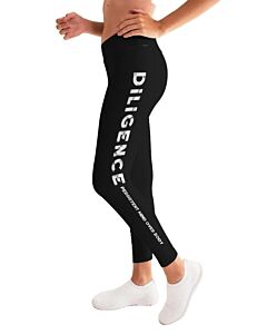 Diligence, Persistent Mind Over Body Graphic Style Womens Leggings - Xl
