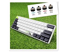 Panda Pbt Sublimation Keycap Gaming Mechanical Keyboard - Green Axis