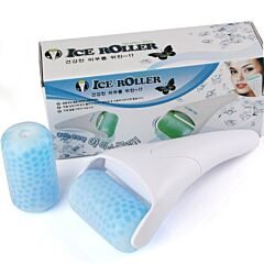 Ice Roller Body Face Facial Cold Gel Cooling Therapy Massager Skin Rejuvenation - Blue