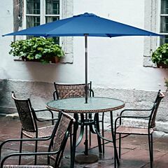 10 Feet Outdoor Patio Umbrella With Tilt Adjustment And Crank - Brown
