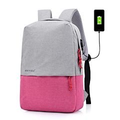 Polyester Canvas Backpack - Grey