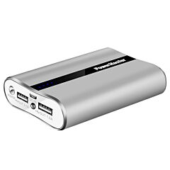 12000mah Portable Charger With Dual Usb Ports 3.1a Output Power Bank Ultra-compact External Battery Pack - Blue