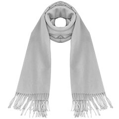 Mens Womens Oversize Cashmere Wool Shawl Wraps Blanket Winter Solid Scarf Soft Pashmina 79" X 28" - Grey