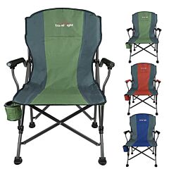 Portable Folding Chair Outdoor Picnic Patio Camping Fishing Chair W/ Cup Holder - Orange