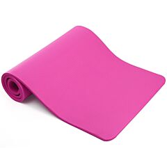 0.6-inch Thick Yoga Mat Anti-tear High Density Nbr Exercise Mat Anti-slip Fitness Mat - Black