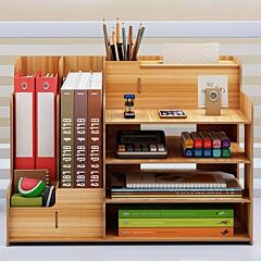 Student Dormitory Bookshelf Stationery Storage Pumping Tissues - White Maple Wood