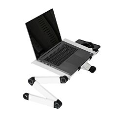 Adjustable Laptop Stand, Portable Laptop Table Stand Ergonomic Lap Desk Tv Bed Tray Standing Desk Rt - Rose Red