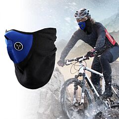 Half Face Mask Breathable Windproof Dustproof Neck Warmer For Bike Motorcycle Racing - Red