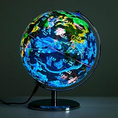 Globe In Metal Administrative Region - 25cm