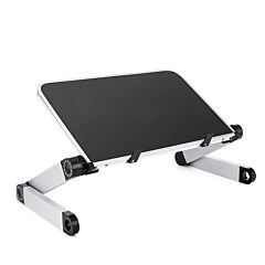 Foldable Laptop Stand Ergonomic Desk Tablet Holder - Black