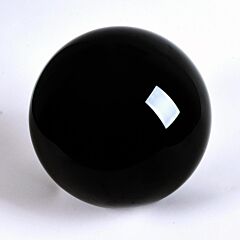 Dsjuggling 80mm Clear Acrylic Contact Juggling Balls For Beginners & Single Ball Tricks - 3.14" Transparent - Solid Black