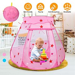 Kids Pop Up Game Tent Prince Princess Toddler Play Tent Indoor Outdoor Castle Game Play Tent Birthday Gift For Kids - Blue