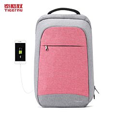 Travel Backpack | Usb Charger & Waterproof - Pink 15.6 Inches