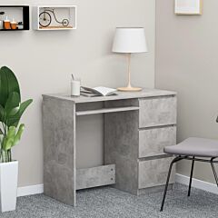 Desk Concrete Gray 35.4"x17.7"x29.9" Chipboard - Grey