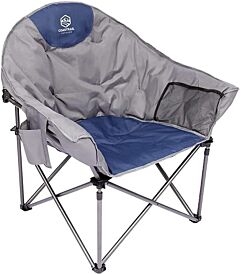 Outdoor Camping Chair Folding Chair Black - Blue