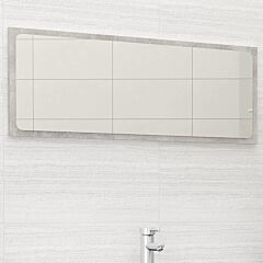 Bathroom Mirror Concrete Gray 39.4"x0.6"x14.6" Chipboard - Grey