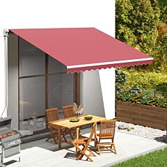 Replacement Fabric For Awning Burgundy Red 13.1'x9.8' - Red