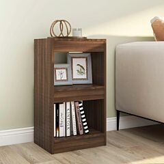 Book Cabinet/room Divider Brown Oak 15.7"x11.8"x28.3" - Brown