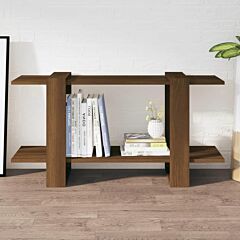 Book Cabinet Brown Oak 39.4"x11.8"x20.1" Engineered Wood - Brown