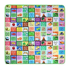 2 Sides Foldable Kids Play Mat Soft Foam Baby Toddlers Crawling Mats Non-slip Waterproof Play Mat - Multi-color