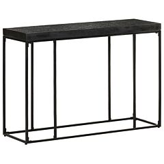 Console Table Black 43.3"x13.8"x29.9" Solid Acacia And Mango Wood - Black