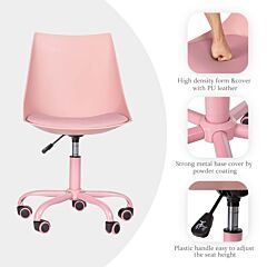 Office Chairs Black - Pink