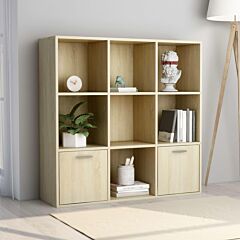 Book Cabinet Sonoma Oak 38.5"x11.8"x38.5" Chipboard - Brown