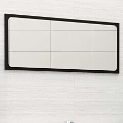 Bathroom Mirror Black 31.5"x0.6"x14.6" Chipboard - Black