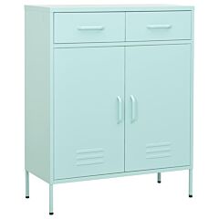 Storage Cabinet Mint 31.5"x13.8"x40" Steel - Blue