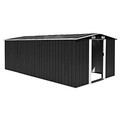 Garden Shed 101.2"x19.3"x71.3" Metal Anthracite - Anthracite