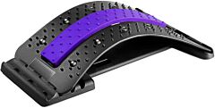 Back Stretcher, Adjustable Multi-level Spine Deck,arched Waist Back Stretching Device, Lower And Upper Lumber Massager Pain Relief For Men Women With Herniated Disc Scoliosis Sciatica - Purple