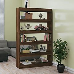 Book Cabinet/room Divider Brown Oak 39.4"x11.8"x65.4" - Brown