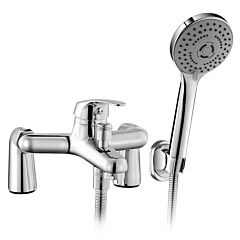 Bathroom Sink Faucet Mixer Tap With Handshower Sink Faucet Sprayers Hose Rinser - Silver