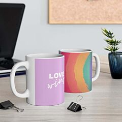 Rainbow Love Wins Mug 11oz - One Size