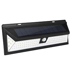 Solar Lights 118 Leds Solar Wall Light Outdoor Motion Sensor Lamp Ip65 Waterproof - Black