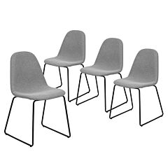 Upholstered Side Chair/dinning Chair (set Of 4) - As Picture