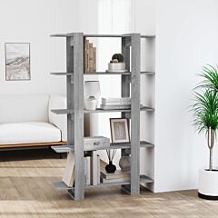 Book Cabinet/room Divider Gray Sonoma 39.4"x11.8"x63" - Grey