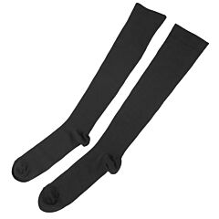 Unisex Compression Socks 15-20 Mmhg Graduated Support Sports Fitness Socks - Black