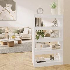 Book Cabinet/room Divider High Gloss White 31.5"x11.8"x53.1" Chipboard - White