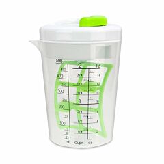 Daily Use Multi Mixer Vinaigrettes Marinades Measuring Cup Trigger - White