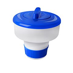 Floating Pool Chlorine Dispenser Chemical Holder Tablet Dispenser Floater - Blue