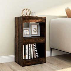 Book Cabinet/room Divider Smoked Oak 15.7"x11.8"x28.3" - Brown