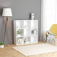 Book Cabinet White 38.6"x11.8"x38.6" Chipboard - White