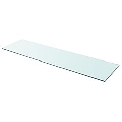 Shelf Panel Glass Clear 43.3"x11.8" - Transparent